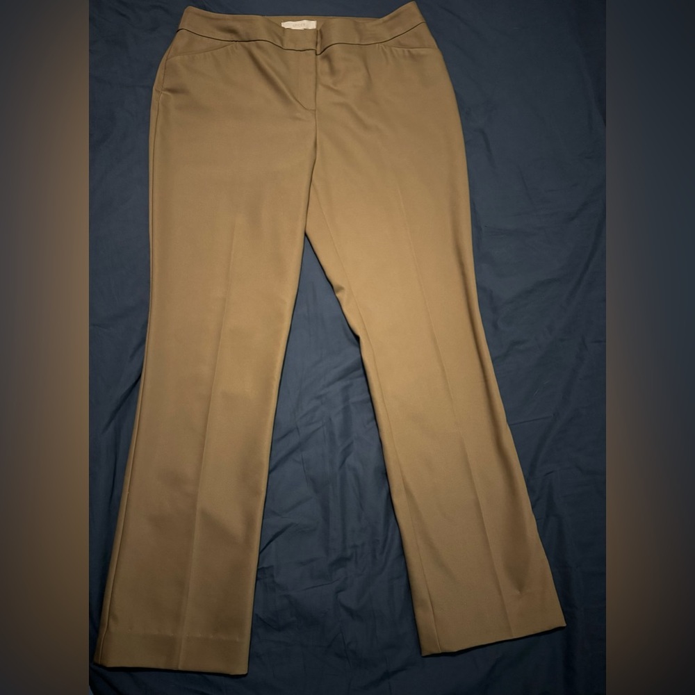 Chico’s dark khaki slacks regular length size 1.5, US size 10